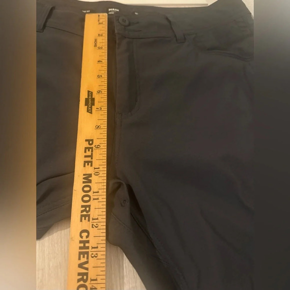 Prana Halle Straight Pants Charcoal Outdoor Gorpcore UPF Hiking Size 16 - Picture 7 of 12